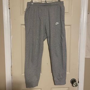 Gray Nike sweatpants